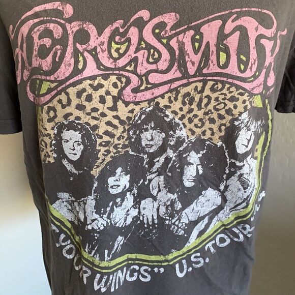 Aerosmith Gray Distressed Graphic Shirt - Picture 4 of 7